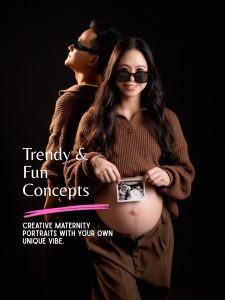 Creative maternity portraits with your own unique vibe.
