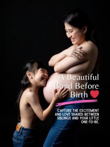 Capture the excitement and love shared between siblings and your little one-to-be.